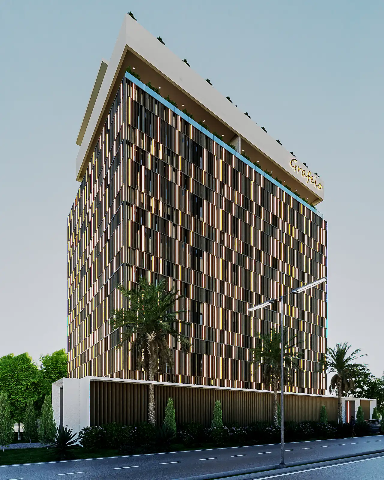 Close-up of lighting design in Project Eloquencia